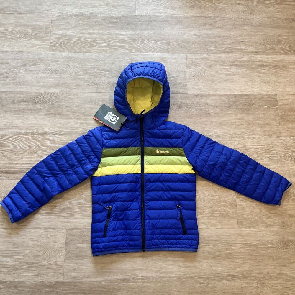 Cotopaxi Kids Fuego Down Hooded Puffer Jacket Scuba Blue-Small